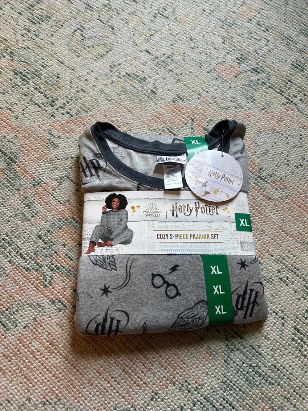 Warner Bros. Harry Potter Women’s 2-Piece Pajama Set - Gray